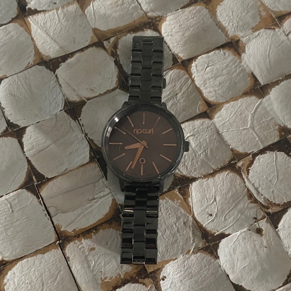 Nixon Accessories - Nixon Black Watch with Rose Gold Accents